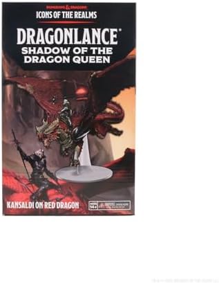 WizKids D&D Icons of The Realms  Dragonlance Kansaldi on Red Dragon