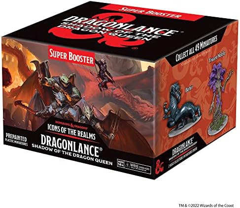 WizKids D&D Icons of The Realms  Dragonlance  Shadow of The Dragon Queen   Booster Brick  7 