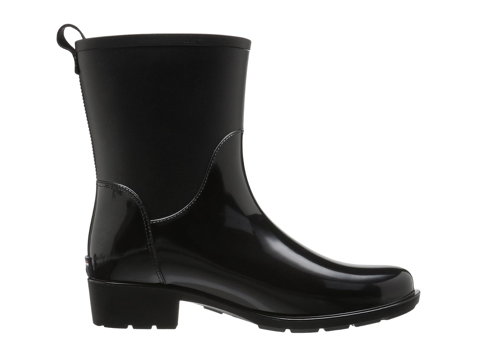 talla 9 Tommy Hilfiger Women's Kippa Rain Boot Color Black Size 9 NEW