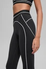Women s Alo Yoga Airbrush High Waist Heart Throb 7/8 Legging Black/White Medium
