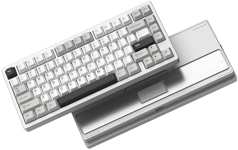 Womier RD75 Pro 75  Wireless Gaming Keyboard  Quick Release Aluminum Keyboard  QMK/VIA Tri Mode Mechanical Key Board Custom Hot Swappable with RGB Creamy for Windows/Mac/PC   Silver