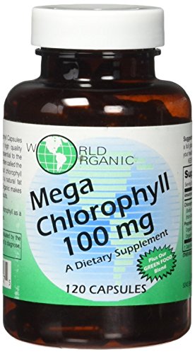 World Organics 100 mg Mega Chlorophyll  120 Count