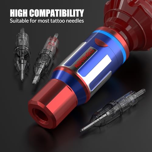 Wormhole Wireless Tattoo Machine Kit Tattoo Practice Kit Wireless Tattoo Gun with 1 050 mAh Capacity Power Supply Tattoo Pen Kit WTK410