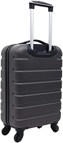 Wrangler 22 Hardside Spinner Carry On Luggage  Charcoal
