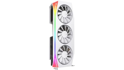 XFX Mercury AMD Radeon RX 9070XT OC Magnetic Air White Edition with RGB 16GB GDDR6 HDMI 3xDP  AMD RDNA 4 RX 97TMARGW9