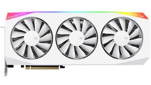XFX Mercury AMD Radeon RX 9070XT OC Magnetic Air White Edition with RGB 16GB GDDR6 HDMI 3xDP  AMD RDNA 4 RX 97TMARGW9