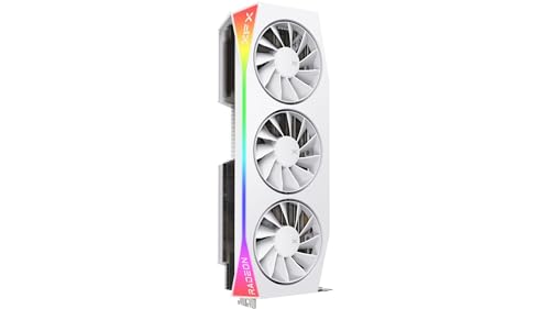 XFX Mercury AMD Radeon RX 9070XT OC Gaming White Edition con RGB 16GB GDDR6, HDMI 3xDP, AMD RDNA 4 RX-97TRGBBW9