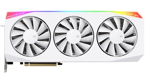 XFX Mercury AMD Radeon RX 9070XT OC Gaming White Edition con RGB 16GB GDDR6, HDMI 3xDP, AMD RDNA 4 RX-97TRGBBW9