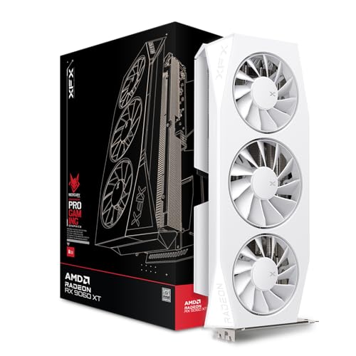 XFX Mercury AMD Radeon RX 9060XT OC White Gaming Edition con 16 GB GDDR6 HDMI 2xDP, AMD RDNA 4 RX-96TMERCW9