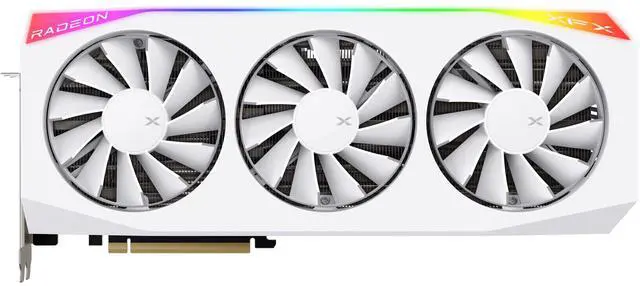 XFX Mercury AMD Radeon RX 9070XT OC 16GB 256 Bit GDDR6 PCI Express 5 0 RDNA 4 White Magnetic Air Gaming Graphics Card
