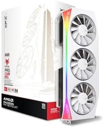 XFX Mercury AMD Radeon RX 9070XT OC Magnetic Air White Edition with RGB 16GB GDDR6 HDMI 3xDP  AMD RDNA 4 RX 97TMARGW9