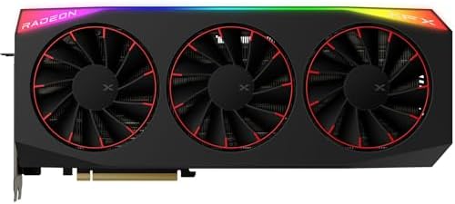 XFX Mercury AMD Radeon RX 9070XT OC Magnetic Air Edition with RGB 16GB GDDR6 HDMI 3xDP  AMD RDNA 4 RX 97TMARGB9