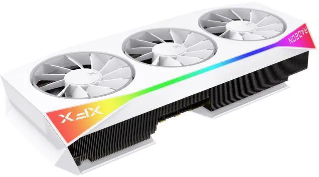 XFX Mercury AMD Radeon RX 9070XT OC 16GB 256 Bit GDDR6 PCI Express 5 0 RDNA 4 White Magnetic Air Gaming Graphics Card