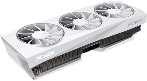 XFX Quicksilver AMD Radeon RX 9070XT White Gaming Edition with 16GB GDDR6 HDMI 3xDP  RDNA 4 RX 97TQICKW9  Graphics Card  Compatible with Desktop PCs
