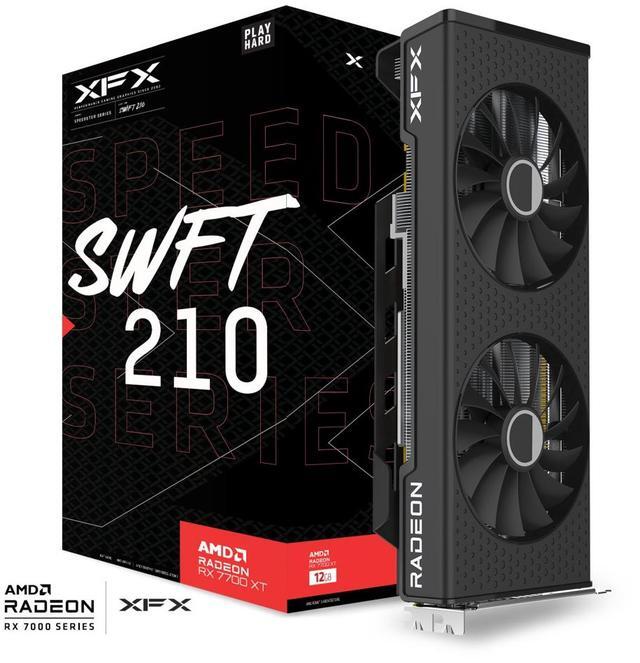 XFX SPEEDSTER SWFT210 RADEON RX 7700XT  12GB GDDR6 HDMI 3xDP  AMD RDNA 3 Gaming Graphics Card