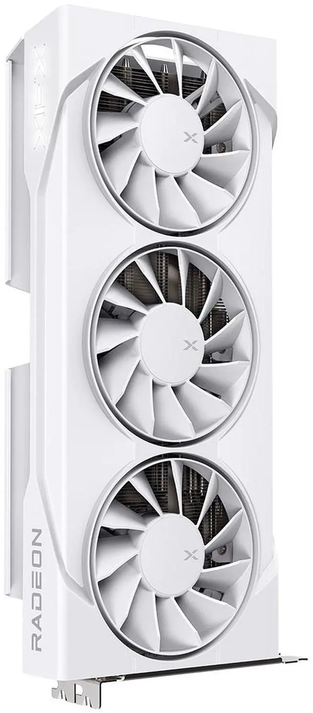 Tarjeta gráfica XFX SWIFT AMD Radeon RX 9060 XT OC blanca de triple ventilador, edición para juegos con 16 GB de GDDR6, HDMI 2xDP, AMD RDNA 4 RX 9060XT de 16 GB