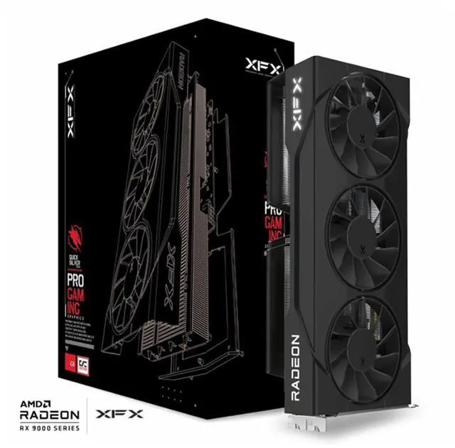 XFX SWIFT Radeon RX 9060 XT 16GB 128 Bit GDDR6 PCI Express 5 0 x16 Graphics Card RX 96TS316B7
