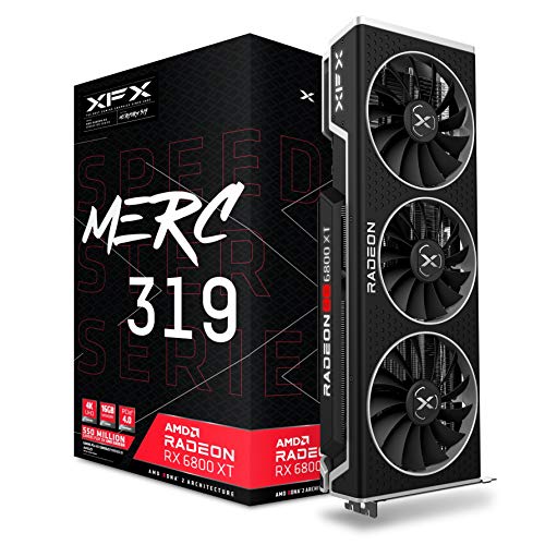 XFX Speedster MERC319 AMD Radeon RX 6800 XT CORE Gaming Graphics Card with 16GB GDDR6 HDMI 3xDP RX 68XTALFD9