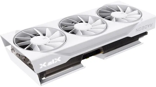XFX Swift AMD Radeon RX 9070 OC RDNA 4 16GB 256 Bit GDDR6 PCI Express 5 0 White Triple Fan Graphics Card RX 97SWFB3W9