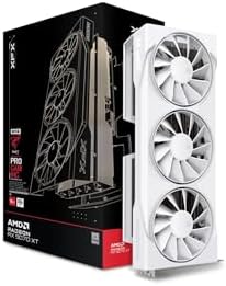 XFX Swift AMD Radeon RX 9070XT Triple Fan White Gaming Edition with 16GB GDDR6 HDMI 3xDP  AMD RDNA 4 RX 97TSWF3W9