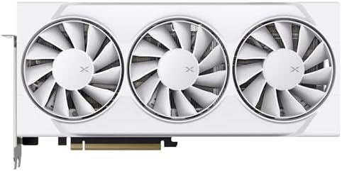 XFX Swift AMD Radeon RX 9070XT Triple Fan White Gaming Edition with 16GB GDDR6 HDMI 3xDP  AMD RDNA 4 RX 97TSWF3W9