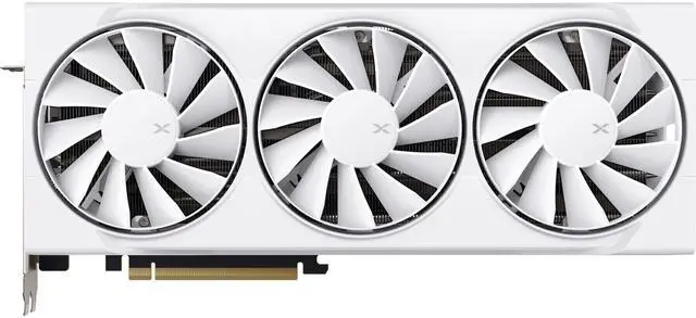 Tarjeta gráfica XFX Swift AMD Radeon RX 9070XT RNDA 4 de 16 GB, 256 bits, GDDR6, PCI-Express 5.0 RDNA 4, color blanco, RX-97TSWF3W9
