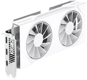 XFX Swift AMD Radeon RX 9060 XT OC White Gaming Edition with 8GB GDDR6 HDMI 2xDP  AMD RDNA 4 RX 9060XT RX 96TSW8GWQ