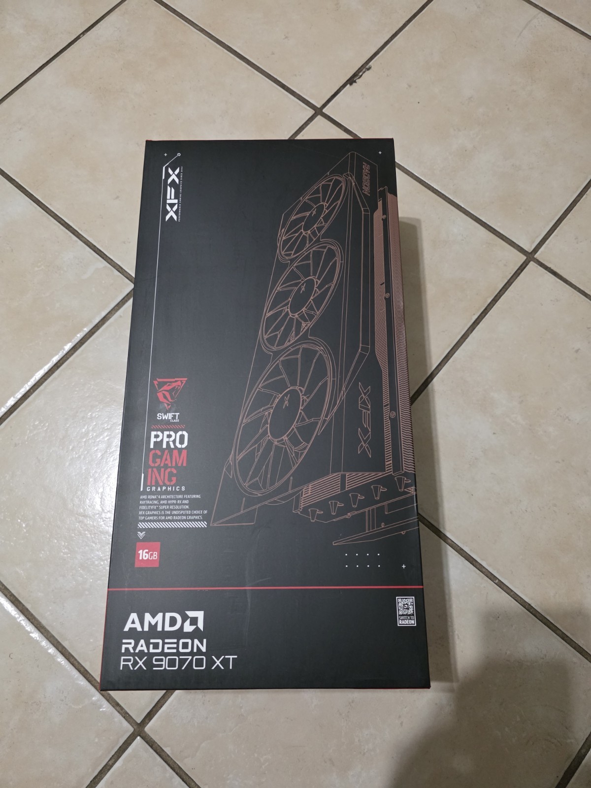 XFX Swift AMD Radeon RX 9070 XT Triple Fan Gaming Edition with 16GB GDDR6 NEW