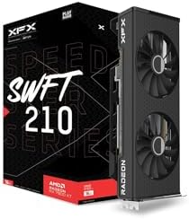 XFX Swift AMD Radeon RX 9060 XT OC White Gaming Edition with 8GB GDDR6 HDMI 2xDP  AMD RDNA 4 RX 9060XT RX 96TSW8GWQ