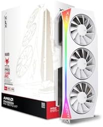 XFX Swift AMD Radeon RX 9070 XT Triple Fan Gaming Edition with 16GB GDDR6 HDMI 3xDP  RDNA 4 RX 97TSWF3B9  Graphics Card  Compatible with Desktop PCs