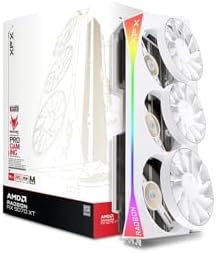 XFX Swift AMD Radeon RX 9060 XT OC White Gaming Edition with 8GB GDDR6 HDMI 2xDP  AMD RDNA 4 RX 9060XT RX 96TSW8GWQ
