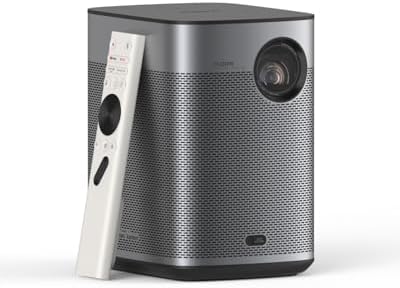 XGIMI Halo  GTV NEW Portable Projector  Google TV with Licensed Netflix  700 ISO Lumens  2 x 5W Harman Kardon Speakers  Auto Focus  ISA  Wi Fi  Built in Battery with 2 5 Hours Playtime