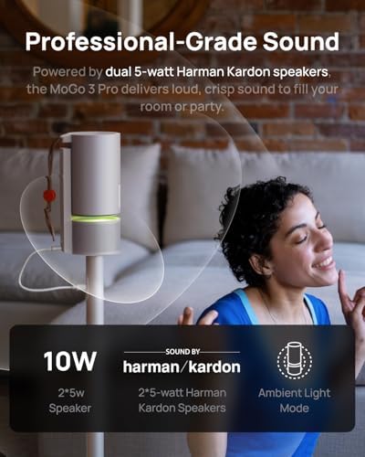 XGIMI MoGo 3 Pro NEW Portable Projector  Google TV with Licensed Netflix  Build in Adjustable Stand  Mini Projector Supports Power Banks  450 ISO Lumens  ISA 2 0  2 x 5W Harman Kardon