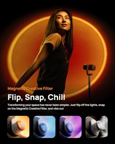 XGIMI MoGo 4 Laser Portable Projector with 4 Filters  550 ISO Lumens  360  Built in Stand  Built in Battery  2 5H Movie Time  Google TV with Licensed Netflix  2 6W Harman Kardon