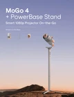 XGIMI MoGo 4 Portable Projector with PowerBase Stand Outdoor Bundle  Google TV