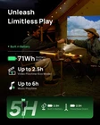 XGIMI MoGo 4 Portable Projector with PowerBase Stand Outdoor Bundle  Google TV