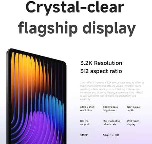 XIAOMI Pad 7 Ai WiFi Version Global  No Calls or Text  11 2 inches 3 2K 144Hz 8850mAh Bluetooth 5 4 Four Speakers 13 Mp Model 2410CRP4CG  Green  256GB   8GB 