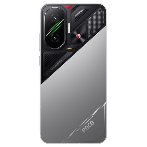 XIAOMI Poco F7 Ai 5G (para Tmobile Mint Tello & Global) (256 GB + 12 GB) NFC 1.5K 6.83 pulgadas Amoled 50MP Sony Cam Gamers Phone NFC Dual sim modelo desbloqueado 25053PC47G (plateado)