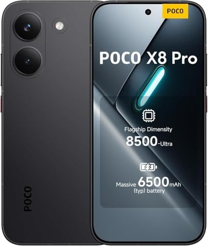 XIAOMI Poco X8 PRO 5G Ai  Compatible with Tmobile Mint Tello & Global   256GB   8GB  6 59 50MP Gamers Phone NFC Dual sim Unlocked Model 2511FPC34G Liberado  Black 