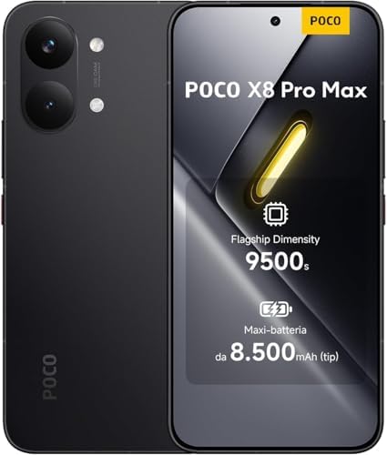 XIAOMI Poco X8 PRO MAX 5G Ai  Compatible with Tmobile Mint Tello & Global   256GB   12GB  6 83 50MP Gamers Phone NFC Dual sim Unlocked Model 2602BPC18G Liberado  Black    50MP Camera