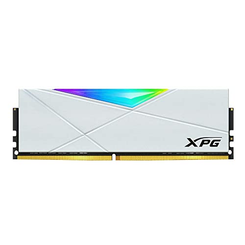 XPG DDR4 D50 RGB 16GB  2x8GB  3200MHz PC4 25600 U DIMM 288 Pins Desktop Memory CL16 Kit White  AX4U32008G16A DW50 