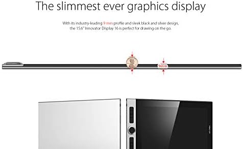 XPPen Innovator 16 Pen Display 15 6 Inch Drawing Monitor Full Laminated Technology Graphics Monitor with Tilt Support Passive Pen and 8 Customizable Shortcut Keys Supports 92  Adobe RGB Color Gamut 