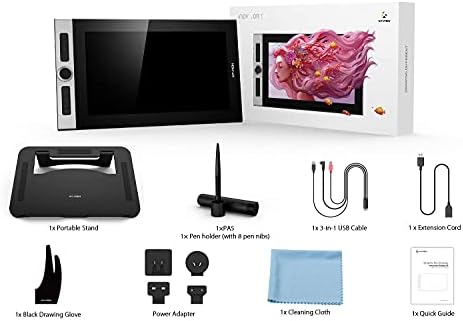 XPPen Innovator 16 Pen Display 15 6 Inch Drawing Monitor Full Laminated Technology Graphics Monitor with Tilt Support Passive Pen and 8 Customizable Shortcut Keys Supports 92  Adobe RGB Color Gamut 