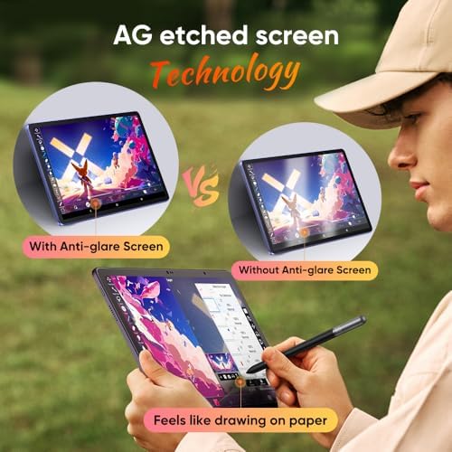 XPPen Magic Drawing Pad 12 2 Inch Standalone Drawing Tablet No Computer Needed with 16384 Pressure Levels X3 Pro Slim Stylus Tilt Support Paper Like Screen 8GB   256GB for Digital Drawing Artists