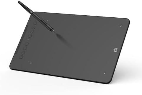 XPPen - Tableta de dibujo Deco 01 V3 actualizada, 16384 niveles de presión con lápiz óptico sin batería, tableta gráfica OSU de 10 x 6 pulgadas, 8 teclas de acceso rápido para arte digital, enseñanza