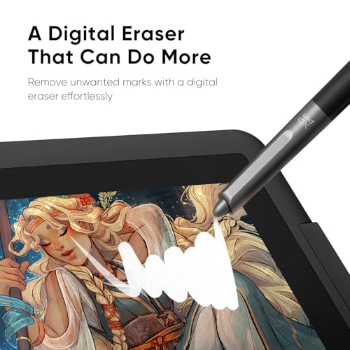 XPPen Upgraded Artist 15 6 Pro V2 Drawing Tablet with Screen 16384 Pen Pressure X3 Pro Stylus Graphic Art Tablet with Full Laminated Anti Glare Glass Tilt Support Red Dial and 8 Shortcut Keys