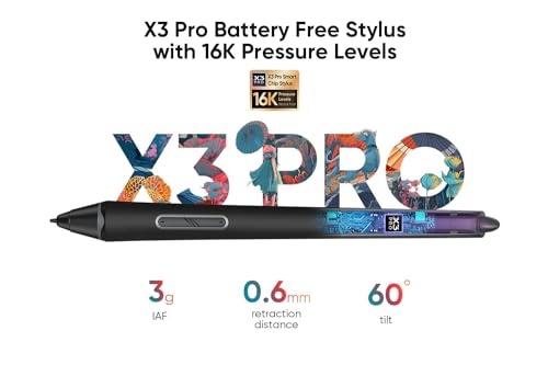 XPPen Wireless Drawing Tablet Deco Pro LW 2nd  11 Inch Bluetooth Computer Graphics Tablet with X3 Pro Stylus & Mini Key dial  Digital Drawing Pad for Animation  Digital Art  Video Editing