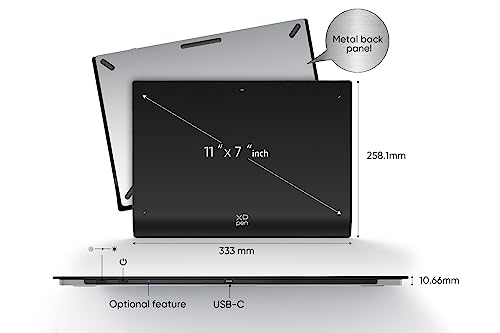 XPPen Wireless Drawing Tablet Deco Pro LW 2nd  11 Inch Bluetooth Computer Graphics Tablet with X3 Pro Stylus & Mini Key dial  Digital Drawing Pad for Animation  Digital Art  Video Editing