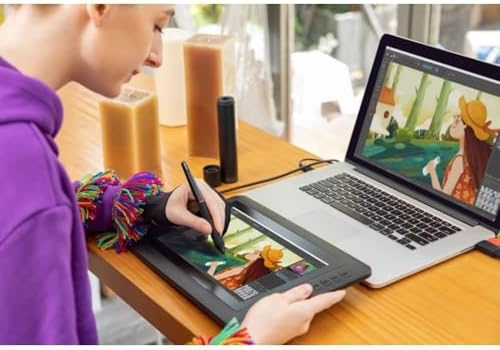 XP PEN Artist12 11 6 Inch FHD Drawing Monitor Pen Display Graphic Monitor with PN06 Battery Free Multi Function Pen Holder and Glove 8192 Pressure Sensitivity