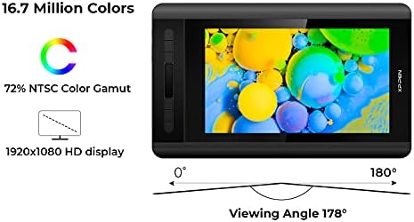 XP PEN Artist12 11 6 Inch FHD Drawing Monitor Pen Display Graphic Monitor with PN06 Battery Free Multi Function Pen Holder and Glove 8192 Pressure Sensitivity